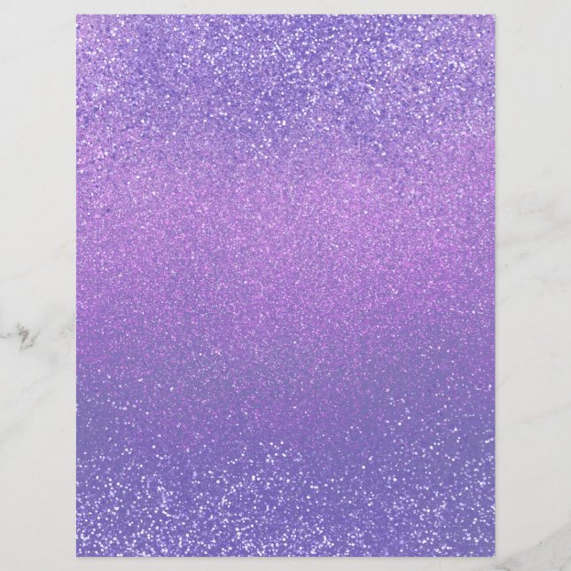 Lila und rosa Ombre Shimmer Scrapbook Paper (Vorderseite)