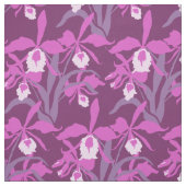Lila und rosa Orchideengewebe Stoff (Muster)