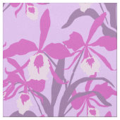 Lila und rosa Orchideengewebe Stoff (Nahaufnahme)