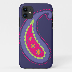 Lila und Rosa Paisley Case-Mate iPhone Hülle