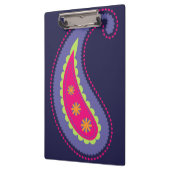 Lila und rosa Paisley Klemmbrett (Links)