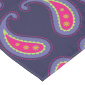 Lila und rosa Paisley Tischdecke (Schrägansicht)