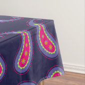 Lila und rosa Paisley Tischdecke (Beispiel)