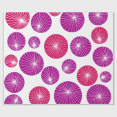 Lila und rosa Pinwheels Geschenkpapier (Flach)