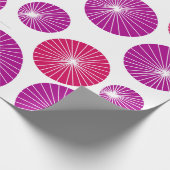 Lila und rosa Pinwheels Geschenkpapier (Ecke)