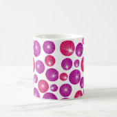 Lila und rosa Pinwheels Kaffeetasse (Mittel)