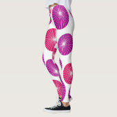 Lila und rosa Pinwheels Leggings (Links)