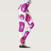 Lila und rosa Pinwheels Leggings (Rechts)