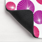 Lila und rosa Pinwheels Mousepad (Ecke)