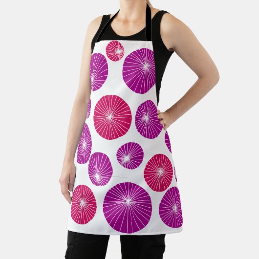 Lila und rosa Pinwheels Schürze (InSitu)