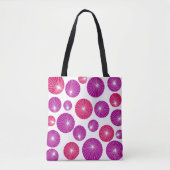 Lila und rosa Pinwheels Tasche (Vorderseite)