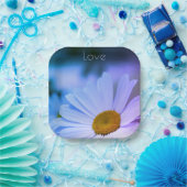 Lila und rosa Platz Pappteller (Party)