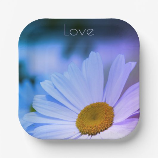 Lila und rosa Platz Pappteller (Vorderseite)