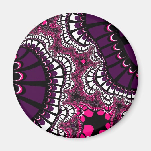 Lila und rosa Remix Magnet (Vorne)