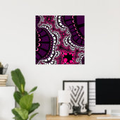 Lila und rosa Remix Poster (Heimbüro)