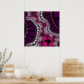 Lila und rosa Remix Poster (Küche)