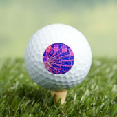 Lila und rosa Riesenrad Golfball (Insitu T-Shirt)