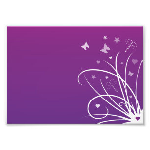 Lila und rosa Schmetterlings-Strudel Fotodruck