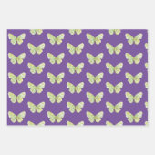 Lila und rosa Schmetterlingsgeschenk Geschenkpapier Set (Vorderseite 3)