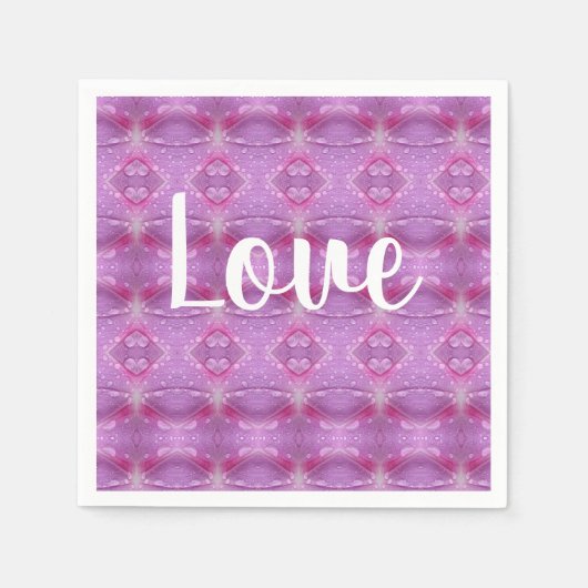Lila und rosa serviette (Vorderseite)