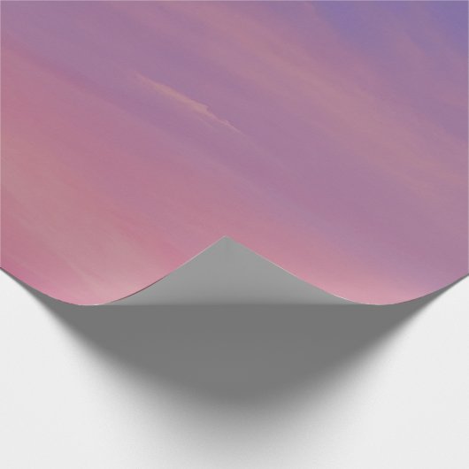 Lila und rosa Sonnenuntergänge Geschenkpapier (Ecke)