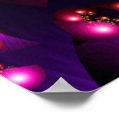 Lila und rosa Spinnmuster Poster (Ecke)