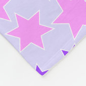 Lila und rosa Sterne Fleecedecke (Ecke)