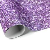 Lila und rosa strahlender Glitzer Geschenkpapier (Rolleneckpunkt)