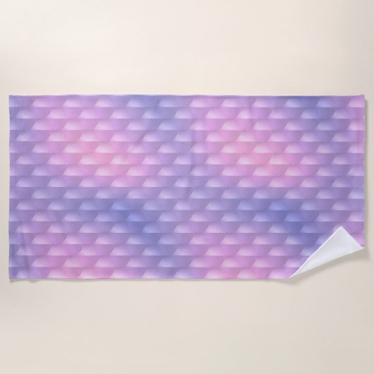 Lila und rosa strandtuch (Vorderseite)