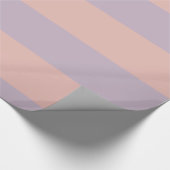 Lila und rosa Streifen Geschenkpapier (Ecke)