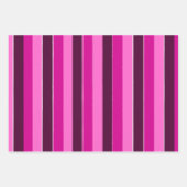 Lila und rosa Streifen Geschenkpapier Set (Vorderseite 2)