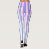 Lila und rosa Streifen Leggings (Rückseite)
