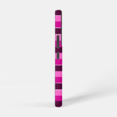 Lila und rosa Streifen Samsung Galaxy Hülle (Rechte Seite)