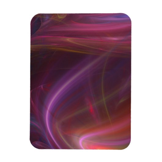Lila und rosa Strömungen Magnet (Vertikal)