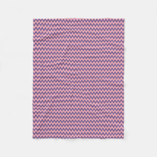 Lila und Rosa-Töne Chevron Fleecedecke