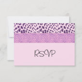 Lila und rosa UAWG RSVP Karte (Vorderseite)