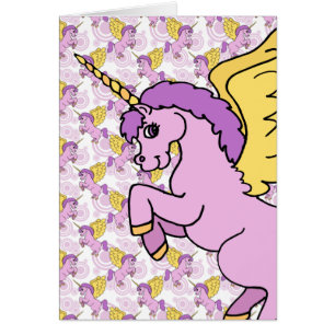 Lila und rosa Unicorn-Entwurf