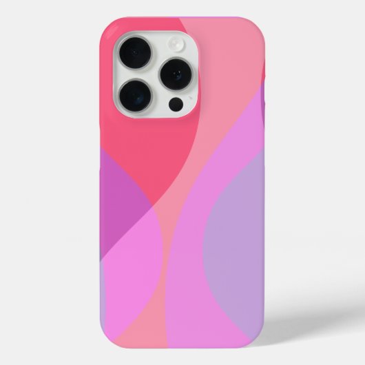 Lila und rosa Wellen Case-Mate iPhone Hülle (Rückseite)