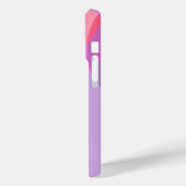 Lila und rosa Wellen Case-Mate iPhone Hülle (Rückseite / Links)