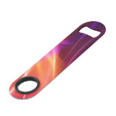 Lila und rosa Wellen Speed Flaschenöffner (Vorderseite Schrägansicht)