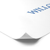 Lila und rosafarbene Blume Hochzeitsempfang Poster (Ecke)