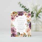 Lila und rosafarbene Blütenhochzeit (Stehend Vorderseite)