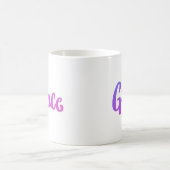 Lila und rosafarbene Gradient Grace Kaffeetasse (Mittel)