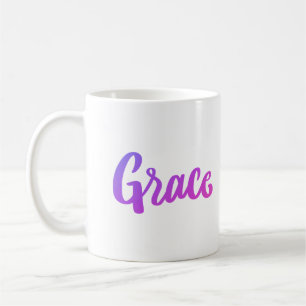 Lila und rosafarbene Gradient Grace Kaffeetasse