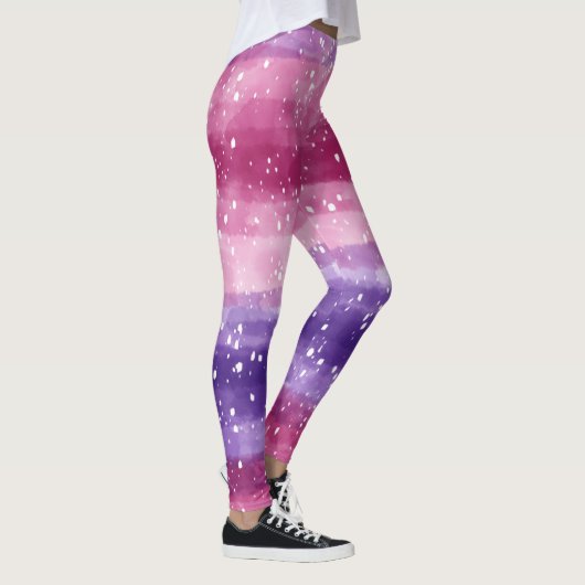 Lila und rosafarbene Leggings (Rechts)
