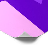 Lila und rosafarbene Waffen drucken Poster (Ecke)