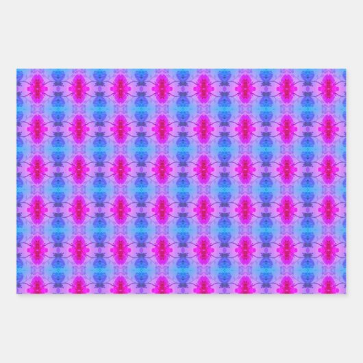 Lila und rosafarbene Wäsche- oder Schubladenverkle Geschenkpapier Set (Vorderseite 3)