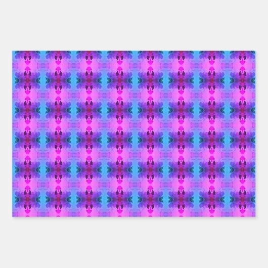 Lila und rosafarbene Wäsche- oder Schubladenverkle Geschenkpapier Set (Vorderseite 2)