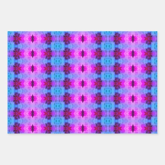 Lila und rosafarbene Wäsche- oder Schubladenverkle Geschenkpapier Set (Vorderseite)