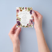 Lila und rosafarbenes Brautparty V2 groß Flyer (Gruppe)